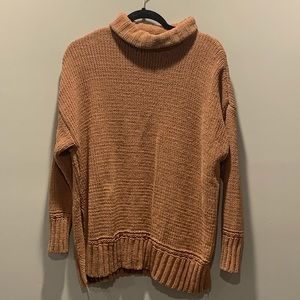 Oversized Knit Turtleneck Sweater